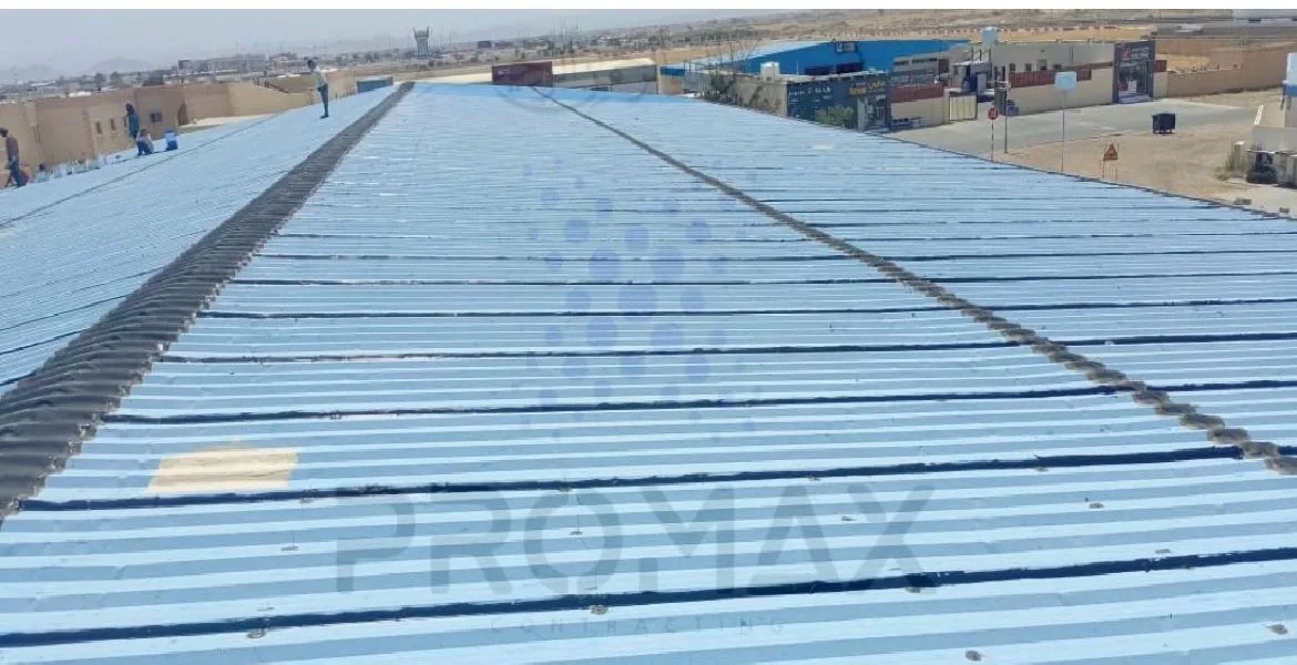 Alriayah Kaf Amanah - metal roof waterproofing project by Promax in Dubai, UAE